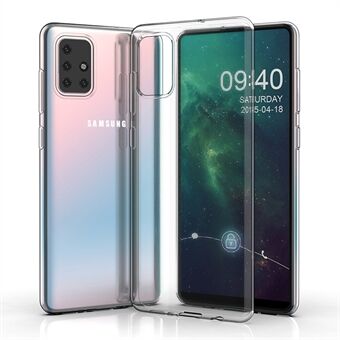 Til Samsung Galaxy A71 4G SM-A715 Gennemsigtigt blødt TPU-telefoncover Ultra tyndt, ikke-gulnende beskyttende mobiltelefoncover