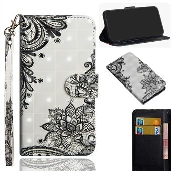 Light Spot Decor mønstret læder tegnebog taske til Samsung Galaxy S20 Plus
