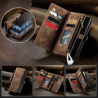 CASEME 008 Series Wallet Vintage Split læderetui til Samsung Galaxy S20 Plus