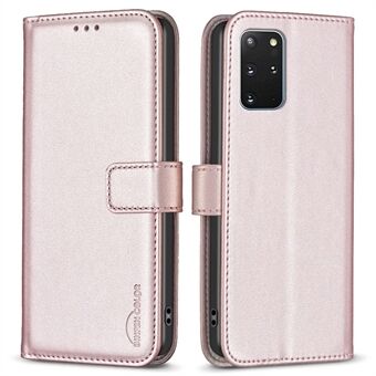 BINFEN COLOR BF17 til Samsung Galaxy S20 Plus 4G / 5G Slim-Fit Telefon Cover Stand Magnetic Wallet PU læder telefoncover
