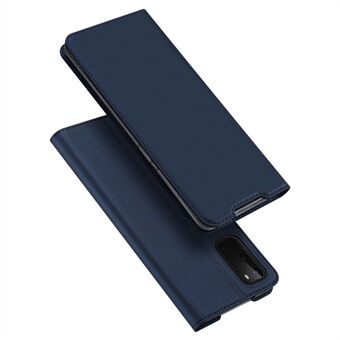 DUX DUCIS Skin Pro Series Kortholder PU Læder Flip Folio Cover Stødsikker TPU indvendig etui til Samsung Galaxy S20