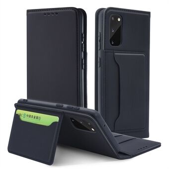 Flydende silikone touch læder tegnebog Stand etui til Samsung Galaxy S20