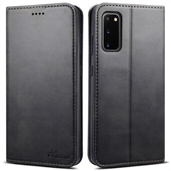 SUTNI Stand Wallet Fuld beskyttelse Læder Taske Telefon Cover til Samsung Galaxy S20