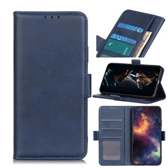 Magnetisk PU læder pung mobiltelefon taske til Samsung Galaxy A41 - Blå
