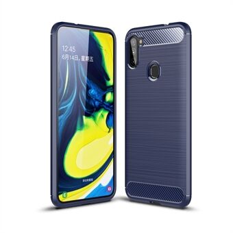 Carbon Fibre Brushed TPU Case for Samsung Galaxy A11