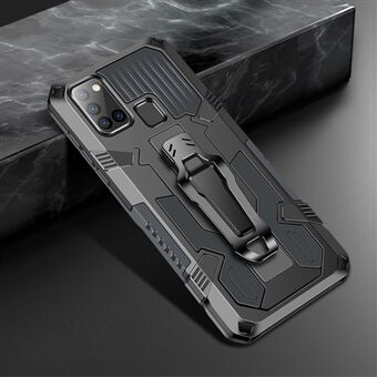 Cool Warrior PC+TPU+Metal Hybrid Cover with Kickstand Belt Clip for Samsung Galaxy A21s