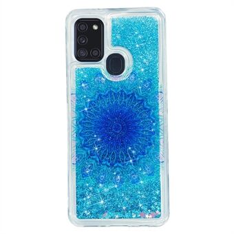 Glitter Powder Preget Pattern Quicksand TPU etui til Samsung Galaxy A21s