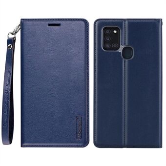 HANMAN Minor Series til Samsung Galaxy A21s Anti-slid telefoncover PU læder Fuld beskyttelse Mobiltelefon taske Stand