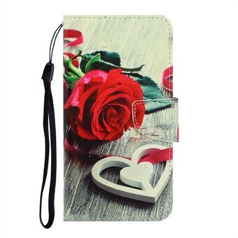 Mønstertryk Flip Cover Læder Wallet Stand Shell til Samsung Galaxy Note 20/Note 20 5G