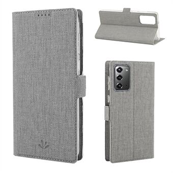 VILI DMK Cross Texture Double Magnetic Clasp Leather Wallet Covering Case til Samsung Galaxy Note 20 / Note 20 5G