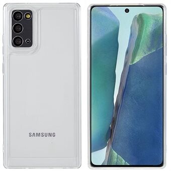 Til Samsung Galaxy Note20/Note20 5G Space Series fortykket gennemsigtig TPU-telefoncover Stødsikker beskyttende bumper-telefontilbehør