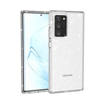 Glittery Powder PC TPU Hybrid Phone Case Covering til Samsung Galaxy Note 20 Ultra / Note 20 Ultra 5G