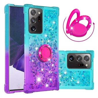 Kickstand Quicksand TPU-cover til Samsung Galaxy Note20 Ultra/Note20 Ultra 5G Gradient Shockproof Shell