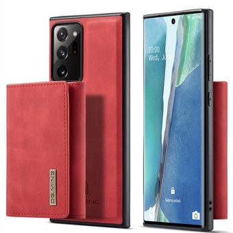DG.MING M1-serien Kickstand Design PU-læderbelagt TPU + PC-telefontaske med aftagelig magnetisk tegnebog til Samsung Galaxy Note20 Ultra