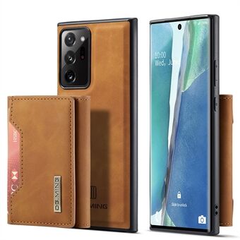 DG.MING M2 Series Magnetic Tri-fold Wallet Kickstand læderetui til Samsung Galaxy Note20 Ultra