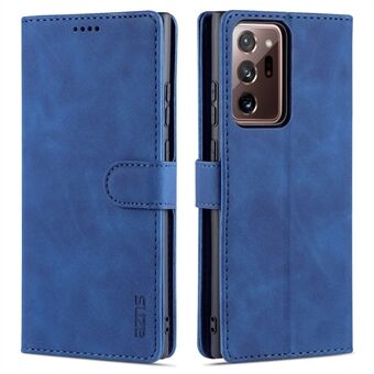 AZNS læder Stand Folio Flip Card Slots Fuld kropsbeskyttelse Telefonskal til Samsung Galaxy Note20 Ultra