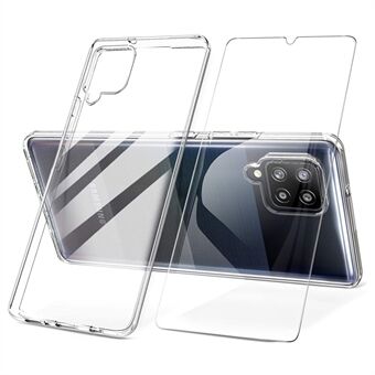 Telefon Case TPU Back Shell + hærdet glas skærmbeskytter til Samsung Galaxy A42 5G