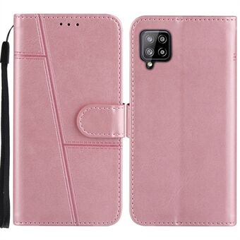 Kortfattet splejsningslæder telefoncover pung etui med Stand og rem til Samsung Galaxy A42 5G
