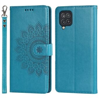 Til Samsung Galaxy A42 5G R61 Tekstur Feltet sømmønster påtrykt PU læder telefontaske med Stand tegnebog