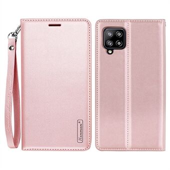 HANMAN Minor Series til Samsung Galaxy A42 5G Anti-ridse telefoncover PU læder Folio Flip telefonetui med Stand