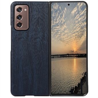 For Samsung Galaxy Z Fold2 5G Mobile Phone Shell Cover Wood Texture PU Leather + PC + TPU Folding Design Phone Case