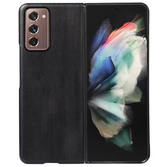 Textured PU Leather Coated TPU + PC Hybrid Case for Samsung Galaxy Z Fold2 5G Close-Fitting Mobile Phone Cover Accessory
