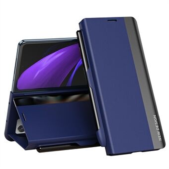 HAD pc-telefontaske til Samsung Galaxy Z Fold2 5G faldsikkert beskyttelsescover Stødsikkert Stand -etui med kuglepen/penholder