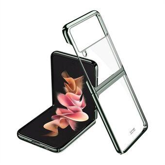 Stødsikker galvanisering Foldebar hård pc-telefonskal Mobiltelefontaske til Samsung Galaxy Z Flip 5G