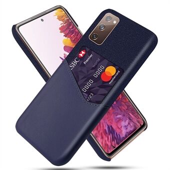 KSQ-kortholderklud + PU-læderbelagt pc-bagcover til Samsung Galaxy S20 FE 4G/FE 5G/S20 Lite/S20 FE 2022