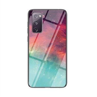 Starry Sky Pattern Tempered Glass + PC + TPU Combo Cover til Samsung Galaxy S20 FE 5G/Fan Edition 5G/S20 FE/Fan Edition/S20 Lite/S20 FE 2022