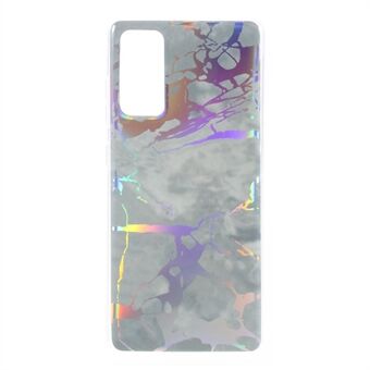 Laser Carving IMD farverigt marmor TPU telefoncover til Samsung Galaxy S20 FE 4G/5G/2022/S20 Lite