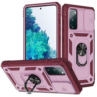 Kameraskyderdesign 3-i-1 TPU + pc + metaltelefoncover til Samsung Galaxy S20 FE 2022/S20 FE 4G/S20 FE 5G/S20 Lite
