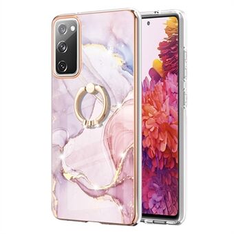 Slidfast IML IMD marmormønster fleksibelt TPU-cover Galvaniseringstelefoncover med støtte til Samsung Galaxy S20 FE/S20 FE 5G/S20 Lite/S20 FE 2022