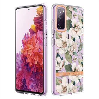 LB5 Series Flower Patterns TPU Telefon Case Galvanisering IMD IML Ultra Slim Phone Cover til Samsung Galaxy S20 FE 2022/S20 FE/S20 FE 5G/S20 Fan Edition/S20 Fan Edition 5G/S20 Lite