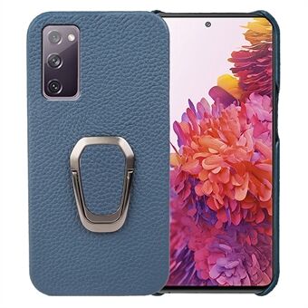 Til Samsung Galaxy S20 FE 5G / S20 FE / S20 FE 2022 / S20 Lite Litchi Texture ægte læderbelagt pc-etui Kickstand telefoncover