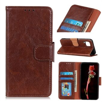 Nappa Texture Split læder tegnebog Folio Flip telefon etui til Samsung Galaxy A12