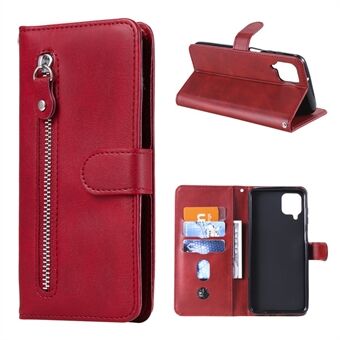 Lynlås lomme læder tegnebog Stand etui til Samsung Galaxy A12