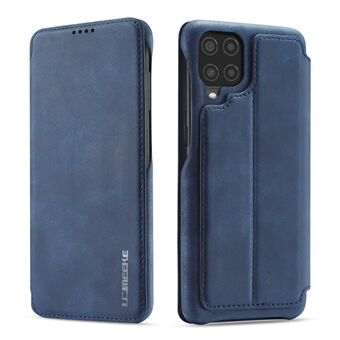 LC.IMEEKE Retro Style Læder Telefon Case Cover med kortholder til Samsung Galaxy A12