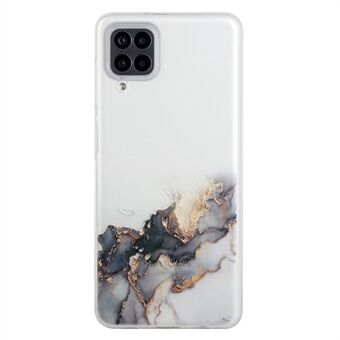 Marmormønster [Præcis hulåbningsdesign] Blødt TPU-etui til Samsung Galaxy A12