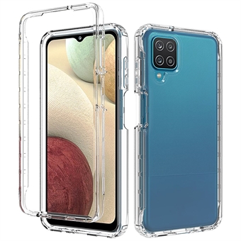 Klart design, gennemsigtigt, slankt, hårdt pc-ryg Blødt TPU-bumper Hybrid-beskyttende telefoncover til Samsung Galaxy A12