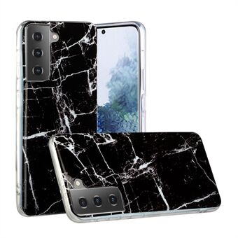 Marmormønster IMD TPU Bagside Smartphone Cover til Samsung Galaxy S21+ 5G