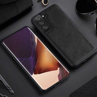 For Samsung Galaxy S21 4G/5G X-LEVEL Vintage Style PU Leather Coated TPU Phone Shell