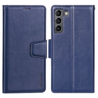 HANMAN Mill Series Phone Case til Samsung Galaxy S21 5G PU Læder Folio Flip Cover Anti-drop Wallet Phone Case