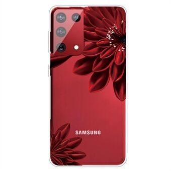 Mønsterudskrivning Design TPU telefon etui til Samsung Galaxy S21 Ultra 5G