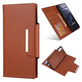PU læder tegnebog Smartphone skal taske med aftagelig indre TPU taske til Samsung Galaxy S21 Ultra 5G