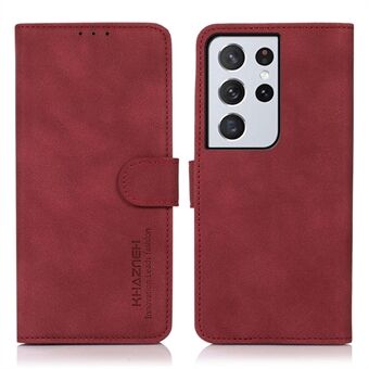 Khazneh Kvalitet Telefon Case Stand Wallet Læder Cover Taske til Samsung Galaxy S21 Ultra 5G