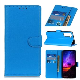 Litchi Texture Wallet Stand Læderbeskyttelsesetui til Samsung Galaxy S21 + 5G