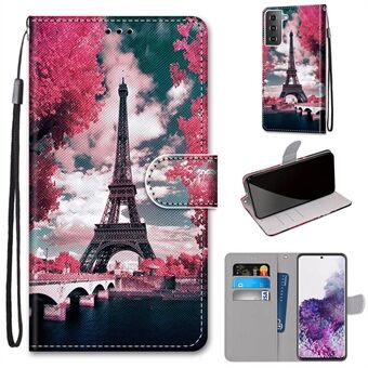 Wallet Stand Case til Samsung Galaxy S21+ 5G Anti-Drop Pattern Printing Shell