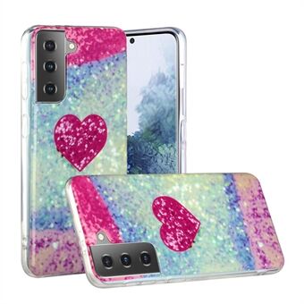TPU marmormønster IMD-bagcover til Samsung Galaxy S21+ 5G