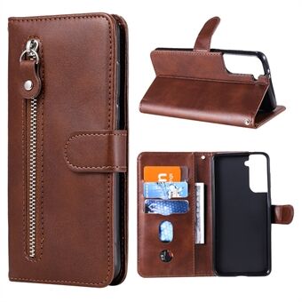 Lynlås lomme læder tegnebog Stand etui til Samsung Galaxy S21 + 5G